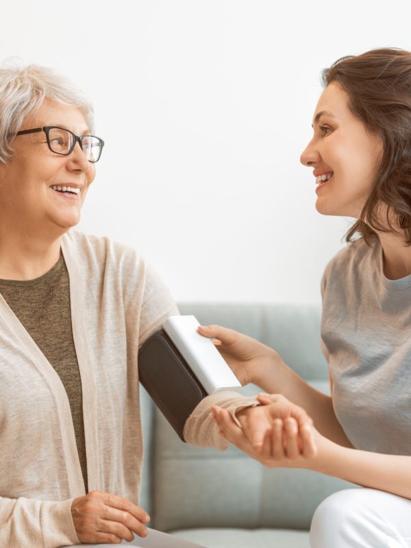 measuring blood pressure