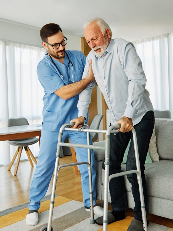 nurse doctor senior care caregiver help walker assistence retirement home nursing