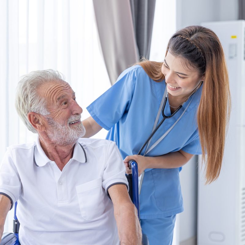Nurse Medical Team Staff Working Support Service Health Care Senior Elderly Man Nurse Medical Team Staff Working Support Service Health Care Senior Elderly Man